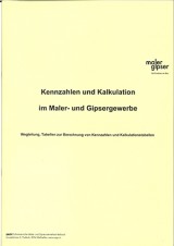 Broschüre Kennzahlen und Kalkulation im Maler- und Gipsergewerbe, Art. 4195, per Stück